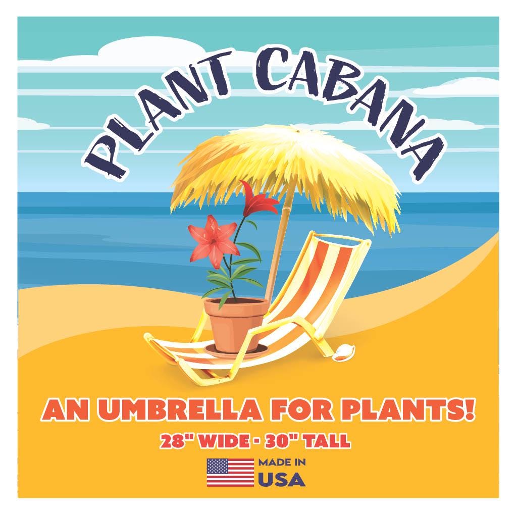 Burgundy Plant Cabana | Plant Shade Umbrella, Garden Decor