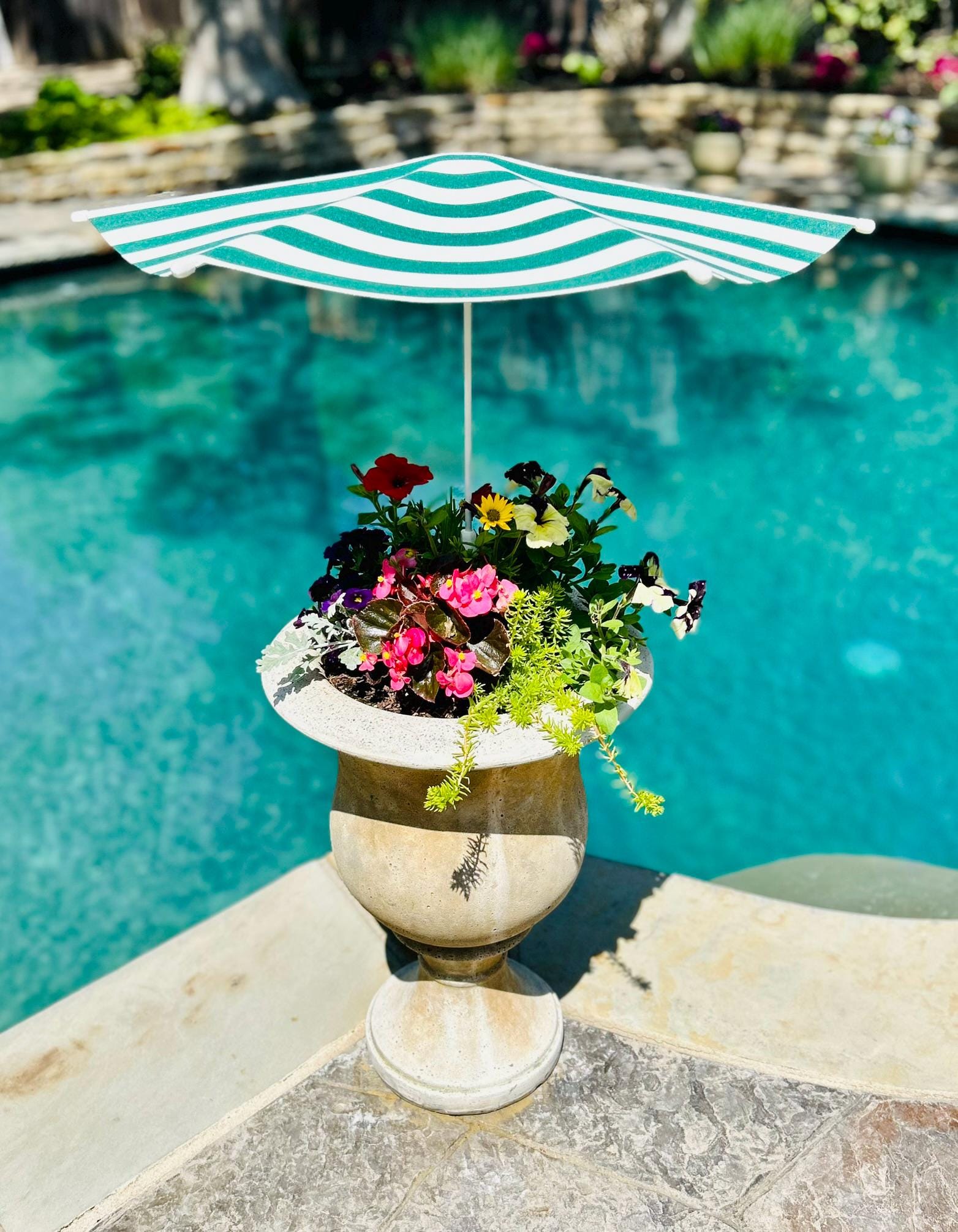 Plant Cabana™ – All the Sun. None of the Heat. Beautiful Protection for Potted Plants. 28” Wide x 30” Tall. Simple Assembly Required.