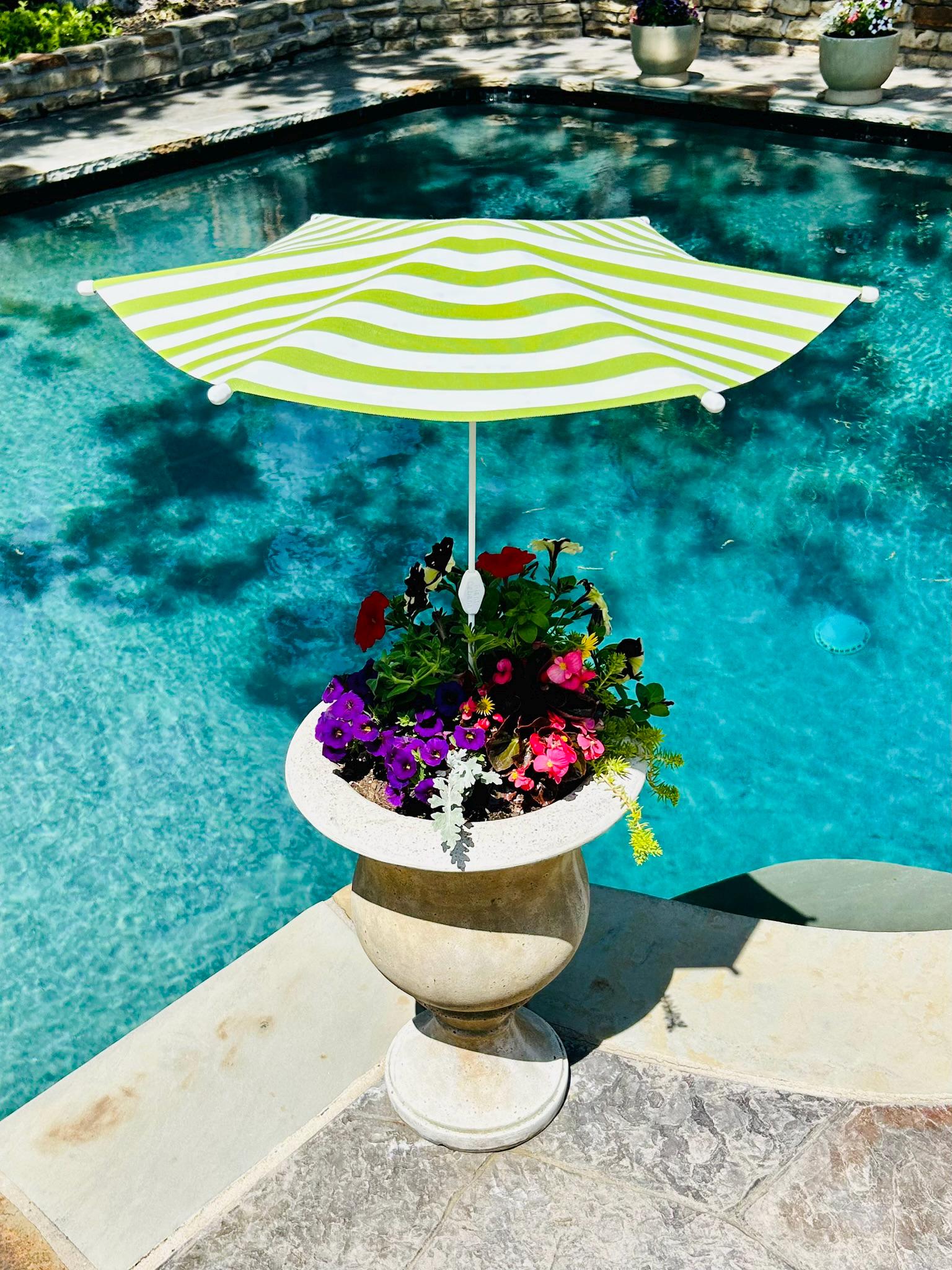 Plant Cabana™ – All the Sun. None of the Heat. Beautiful Protection for Potted Plants. 28” Wide x 30” Tall. Simple Assembly Required.