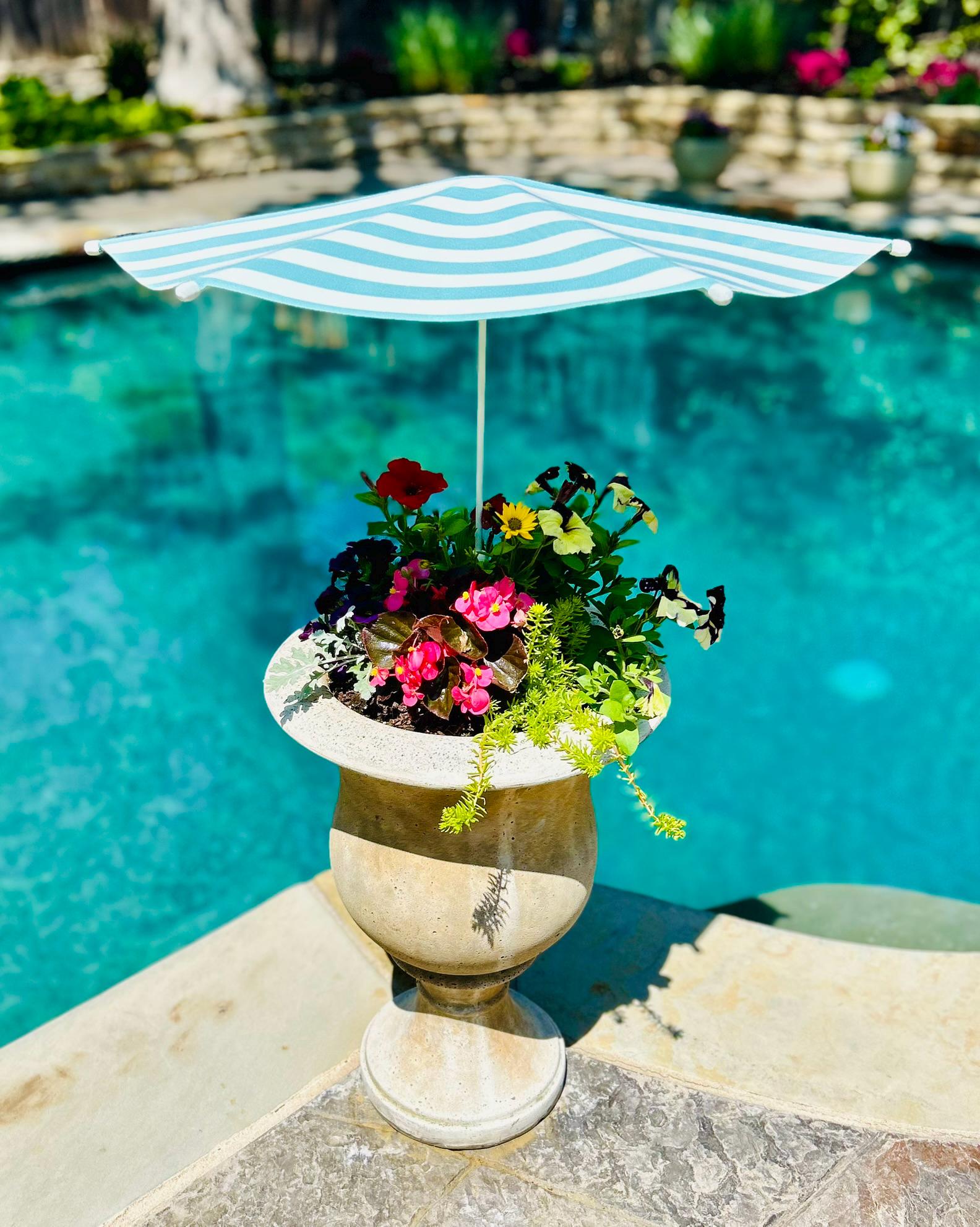 Plant Cabana™ – All the Sun. None of the Heat. Beautiful Protection for Potted Plants. 28” Wide x 30” Tall. Simple Assembly Required.