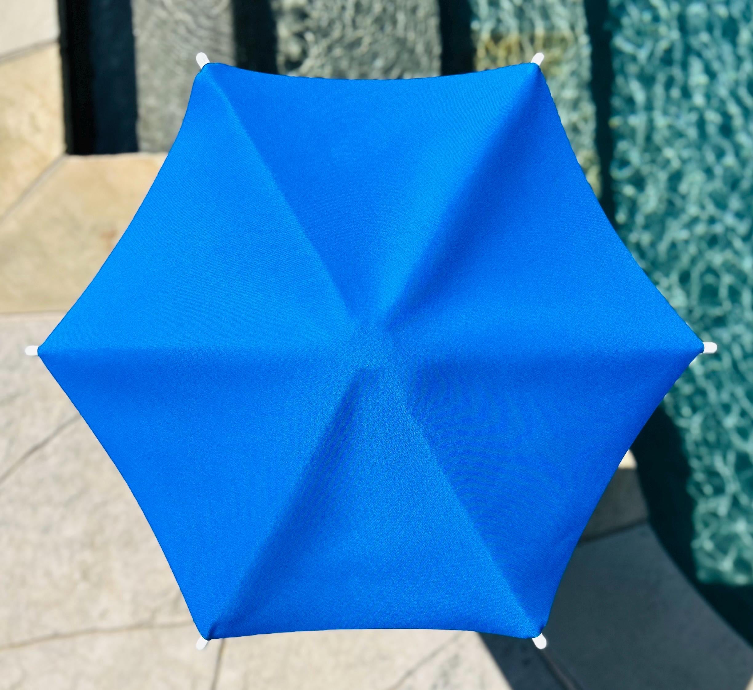 Pacific Blue Plant Cabana I Plant Shade Umbrella | Shade for Plants & Gardens | Adjustable Shade 28" Wide, 13"–30" Tall | Assembly Required