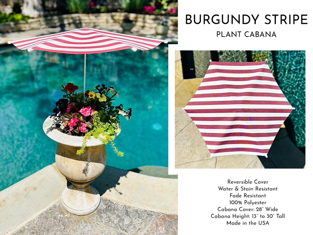 Plant Cabana™ – All the Sun. None of the Heat. Beautiful Protection for Potted Plants. 28” Wide x 30” Tall. Simple Assembly Required.