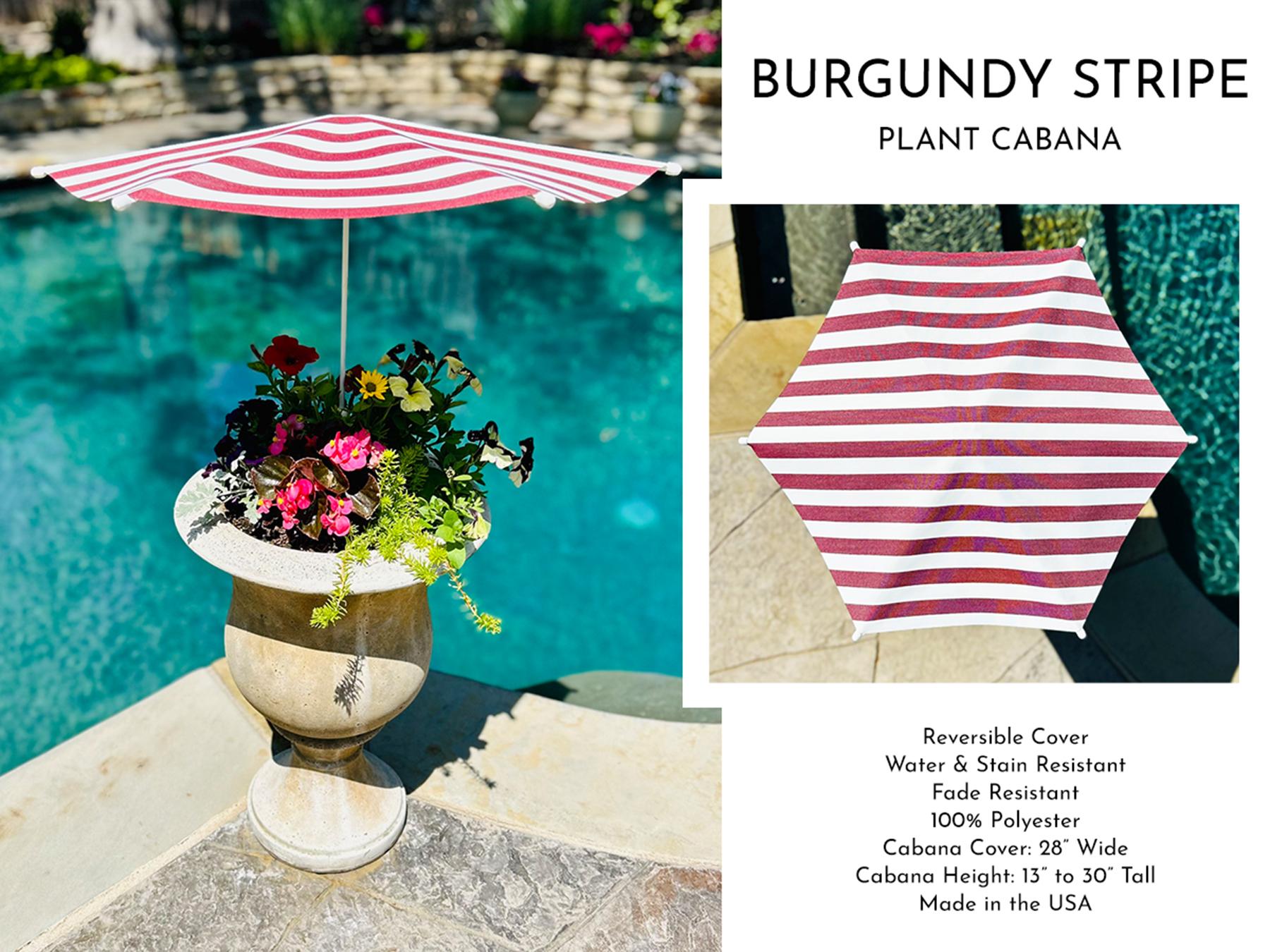Plant Cabana™ – All the Sun. None of the Heat. Beautiful Protection for Potted Plants. 28” Wide x 30” Tall. Simple Assembly Required.