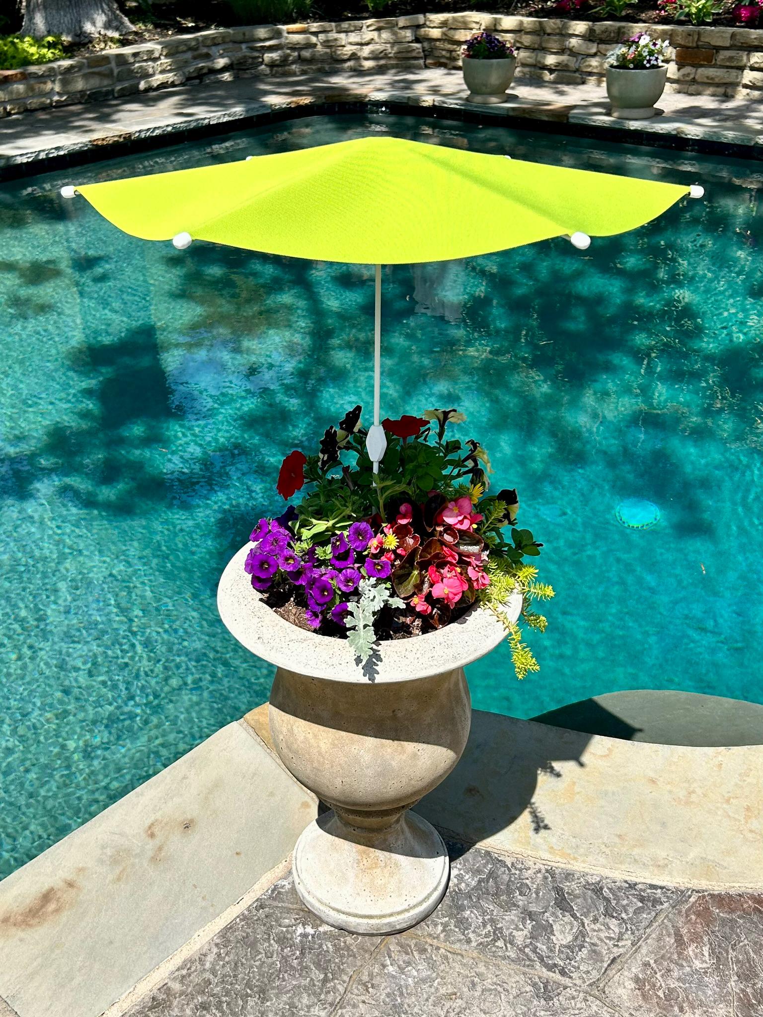 Plant Cabana™ – All the Sun. None of the Heat. Beautiful Protection for Potted Plants. 28” Wide x 30” Tall. Simple Assembly Required.