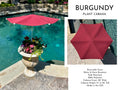 Burgundy Plant Cabana | Plant Shade Umbrella, Garden Decor